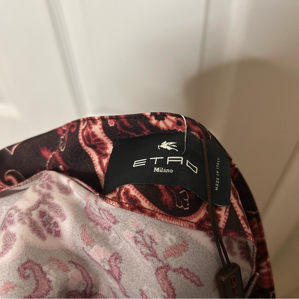 Etro Paisley Print One Shoulder Dress - Picture 10 of 16